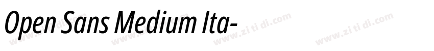 Open Sans Medium Ita字体转换 Open Sans Medium Ita字体转换